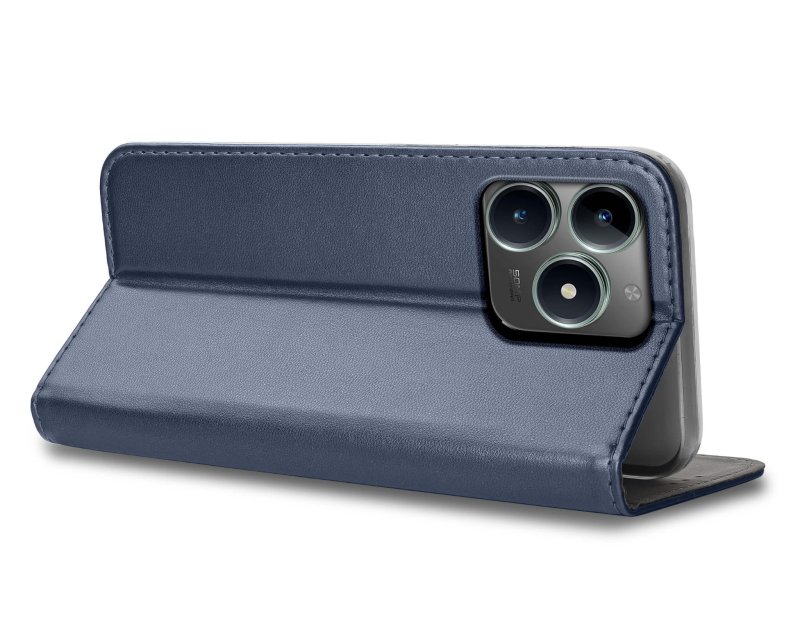 etui-do-realme-c61-c63-granatowe-magnetyczne-zamykane-ze-szklem