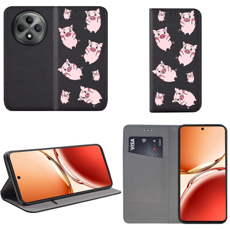 etui-do-oppo-reno-12-f-5g-12-fs-5g-zamykane-malowane-wzor-swinki-ze-szklem