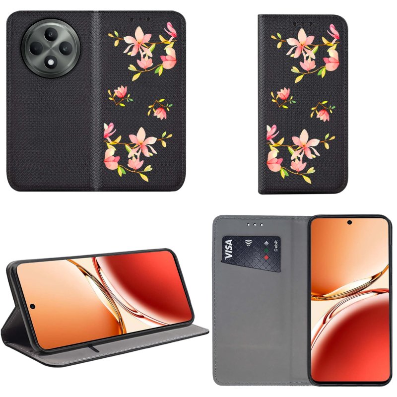 etui-do-oppo-reno-12-f-5g-12-fs-5g-zamykane-malowane-wzor-kwiatki-ze-szklem