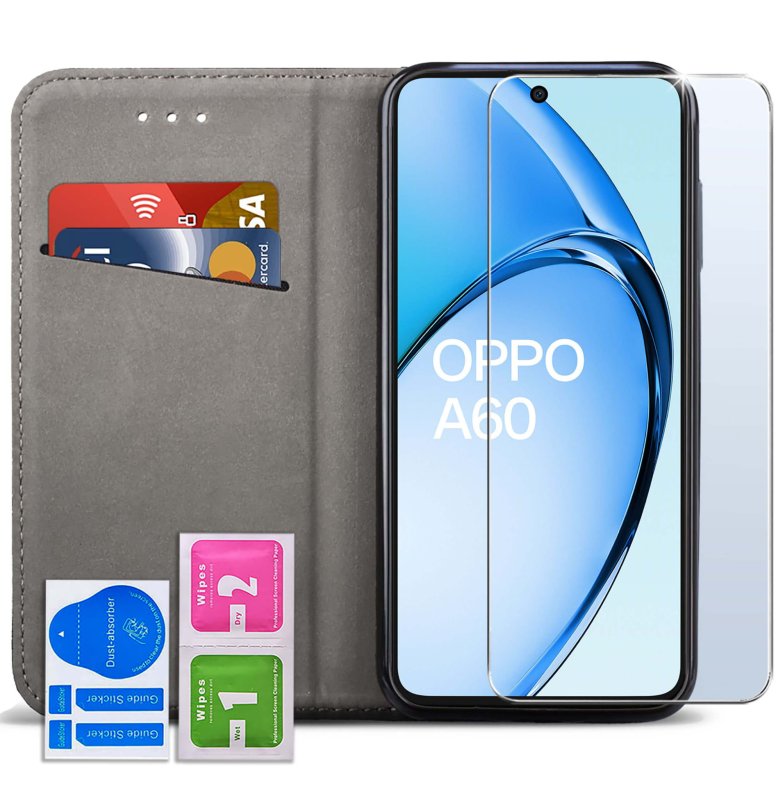 etui-do-oppo-a60-4g-burgundowe-magnetyczne-zamykane-ze-szklem