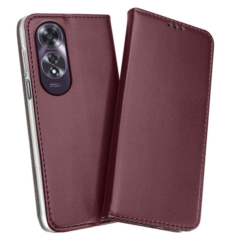 etui-do-oppo-a60-4g-burgundowe-magnetyczne-zamykane-ze-szklem