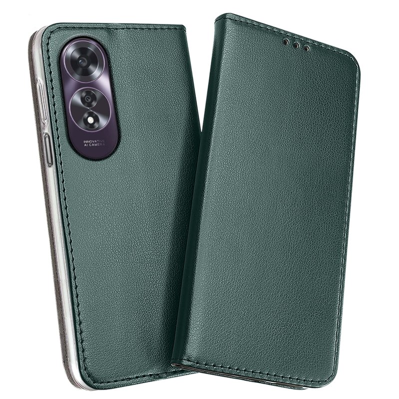 etui-do-oppo-a60-4g-zielone-magnetyczne-zamykane-ze-szklem