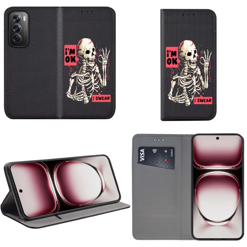 etui-do-oppo-reno-12-pro-5g-zamykane-malowane-wzor-szkielet