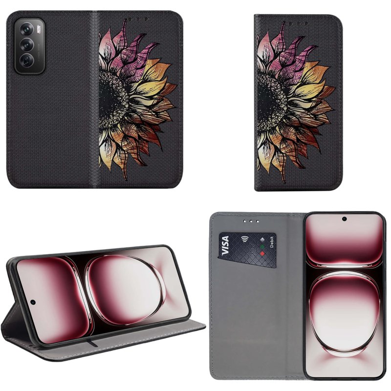 etui-do-oppo-reno-12-pro-5g-zamykane-malowane-wzor-kwiat