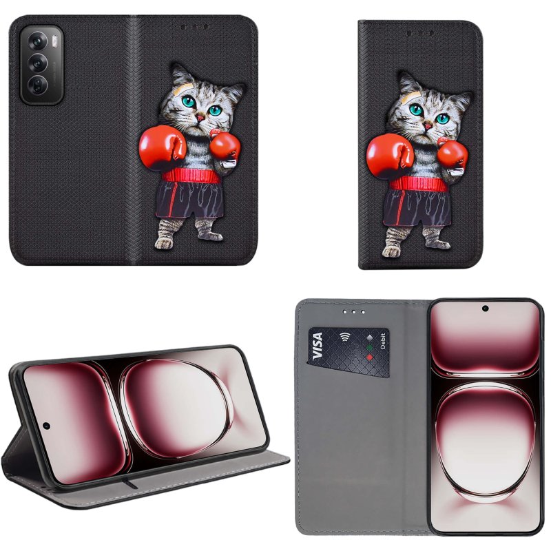 etui-do-oppo-reno-12-pro-5g-zamykane-malowane-wzor-kot