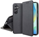 Etui do Samsung Galaxy A16 5G czarne zamykane ze szkłem