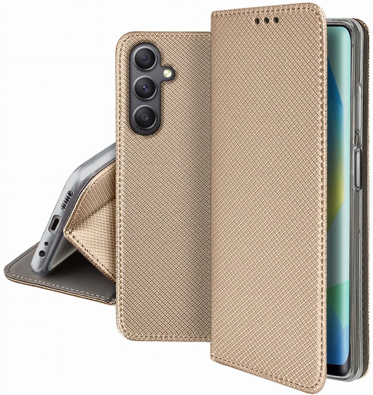 etui-do-samsung-galaxy-a16-5g-zlote-zamykane-ze-szklem