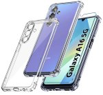 Etui do Samsung Galaxy A16 5G przeźroczyste ze szkłem