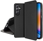 Etui do Samsung Galaxy A16 5G czarne magnetyczne zamykane ze szkłem