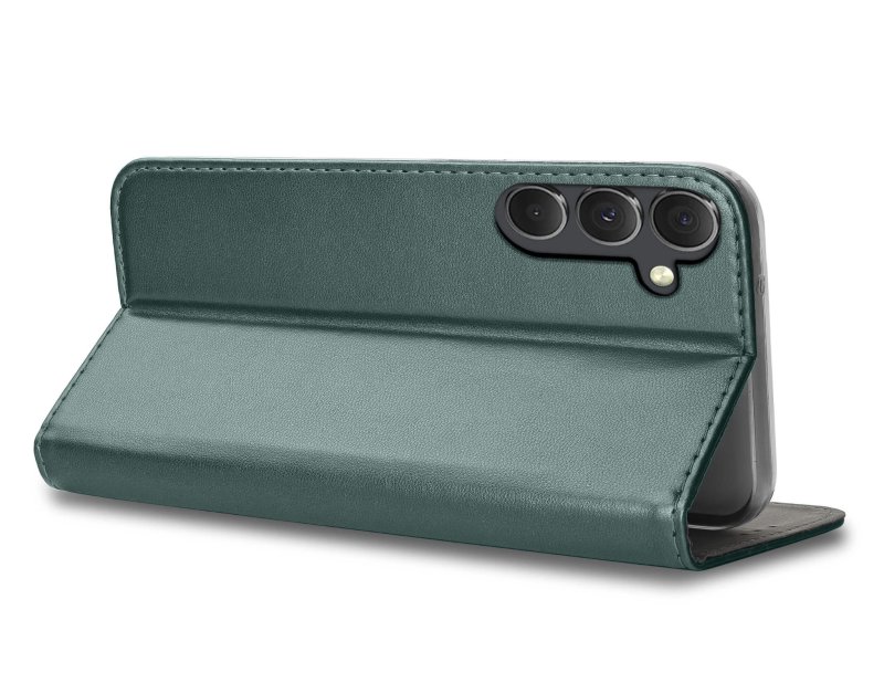 etui-do-samsung-galaxy-a16-5g-zielone-magnetyczne-zamykane-ze-szklem