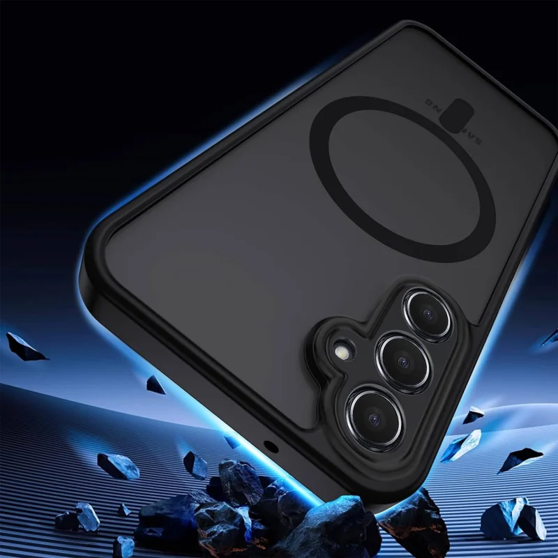 Czarne etui do Samsung Galaxy A16 5G ze wzmocnionymi narożnikami