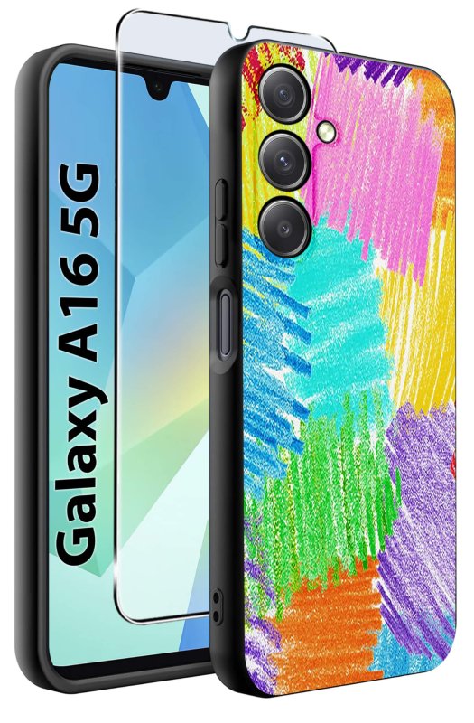 etui-do-samsung-galaxy-a16-5g-rozne-wzory-kolorowe-ze-szklem
