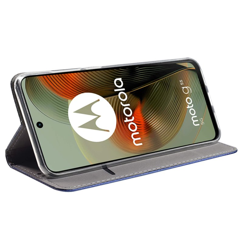 etui-do-motorola-moto-g55-5g-granatowe-zamykane-ze-szklem