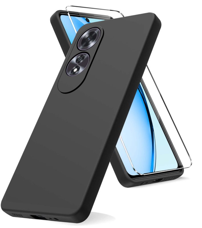 etui-do-oppo-a60-4g-czarne-matowe-ze-szklem