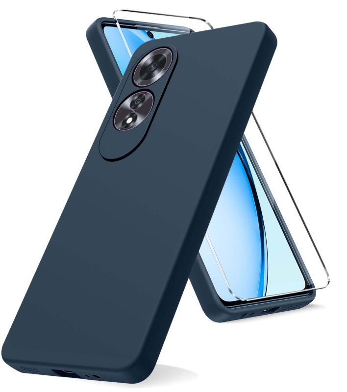 etui-do-oppo-a60-4g-granatowe-matowe-ze-szklem