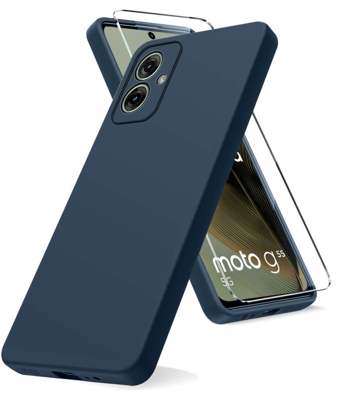 etui-do-motorola-moto-g55-5g-granatowe-matowe-ze-szklem
