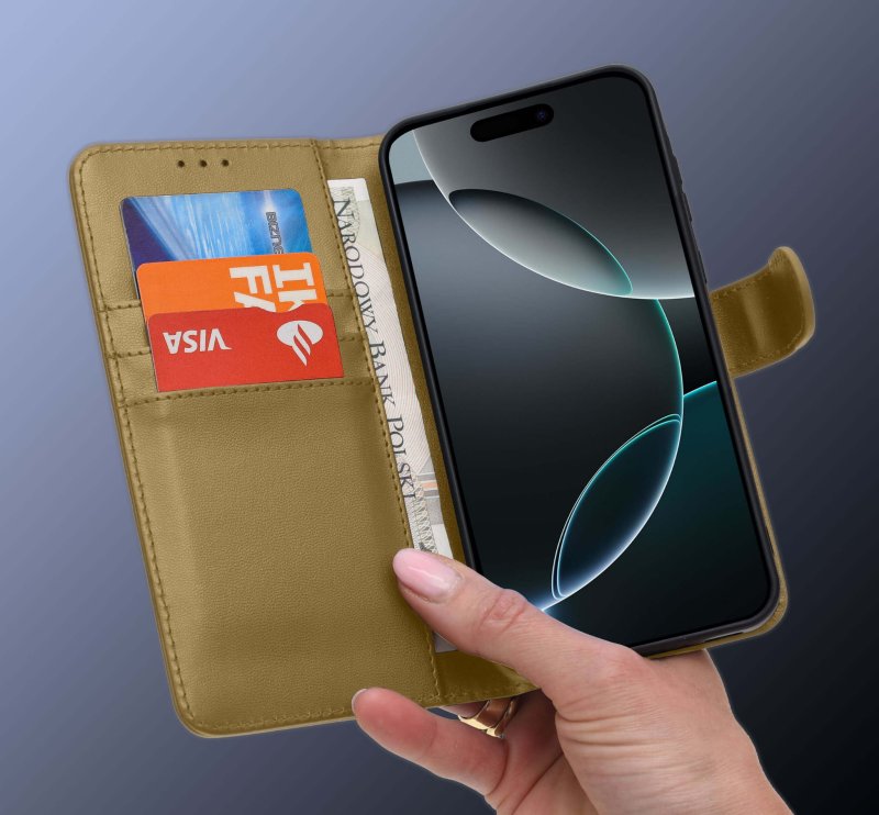 etui-do-iphone-16-pro-max-zlote-magnetyczne-z-klapka-ze-szklem