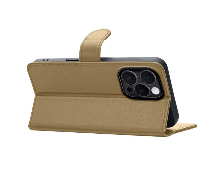 etui-do-iphone-16-pro-max-zlote-magnetyczne-z-klapka-ze-szklem