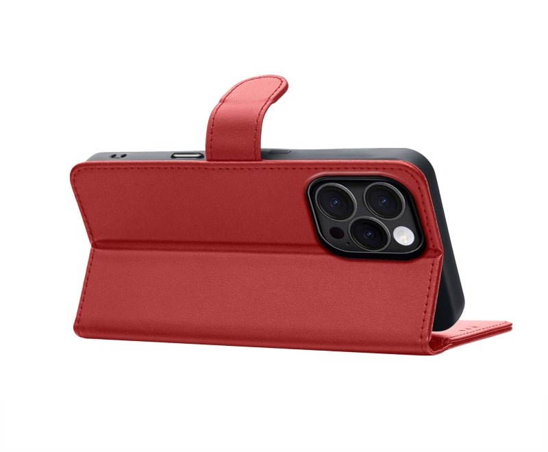 etui-do-iphone-16-pro-czerwone-magnetyczne-z-klapka-ze-szklem