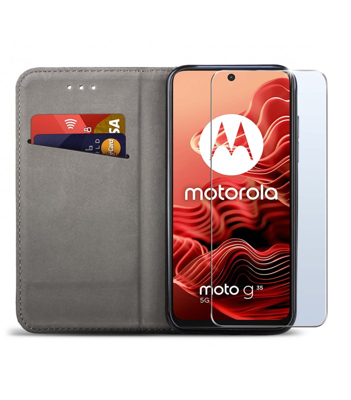 etui-do-motorola-moto-g35-5g-czarne-zamykane-ze-szklem
