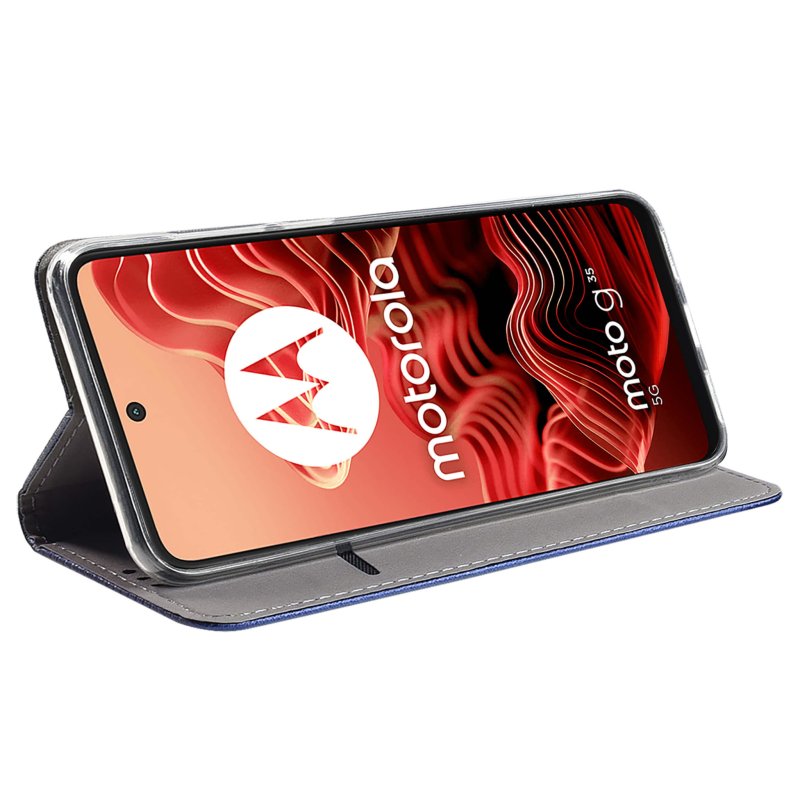 etui-do-motorola-moto-g35-5g-granatowe-zamykane-ze-szklem