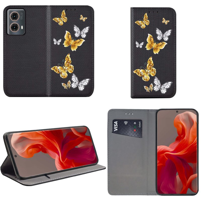etui-do-motorola-moto-g85-5g-zamykane-malowane-wzor-kot