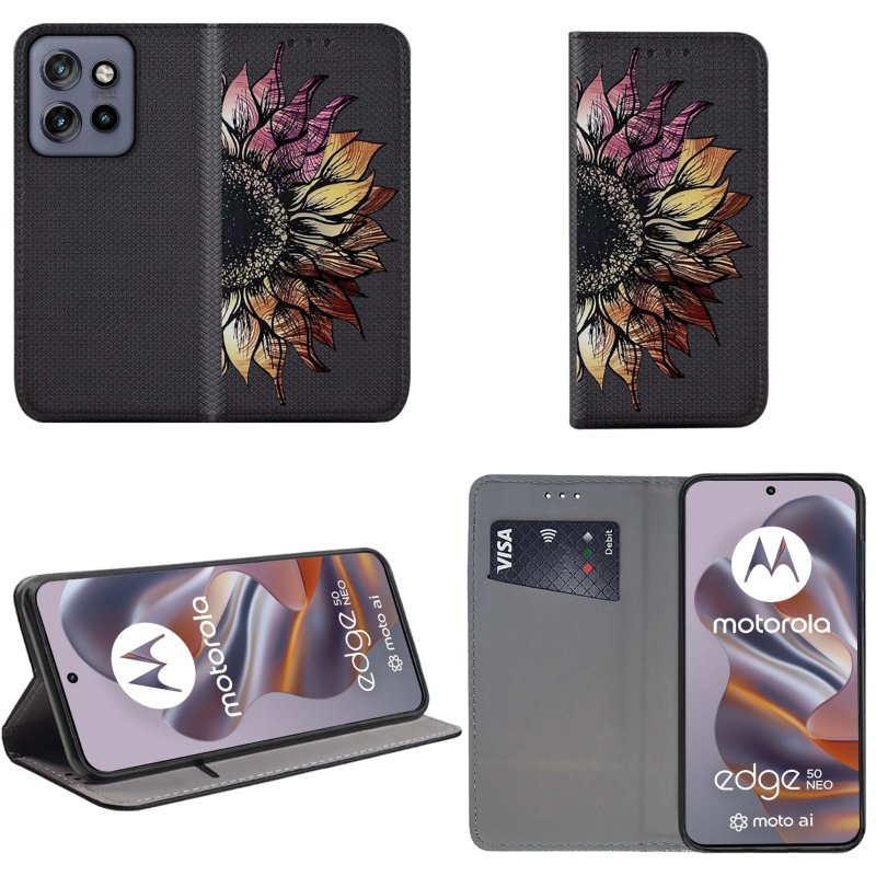 etui-do-motorola-moto-edge-50-neo-zamykane-malowane-wzor-kwiat-ze-szklem