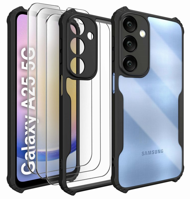 etui-do-samsung-galaxy-a25-5g-przezroczyste-pancerne-z-zestawem-3-szkiel
