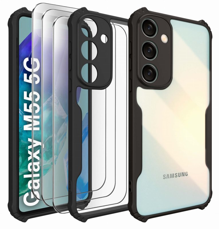 etui-do-samsung-galaxy-m55-5g-przezroczyste-pancerne-z-zestawem-3-szkiel