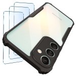 Etui do Samsung Galaxy M55 5G przeźroczyste pancerne z zestawem 3 szkieł