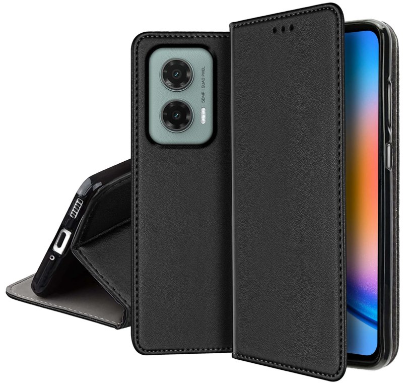 etui-do-motorola-moto-g35-5g-czarne-magnetyczne-zamykane-ze-szklem