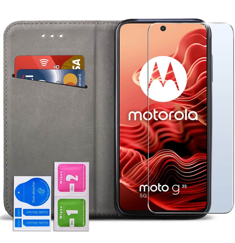 etui-do-motorola-moto-g35-5g-czarne-magnetyczne-zamykane-ze-szklem