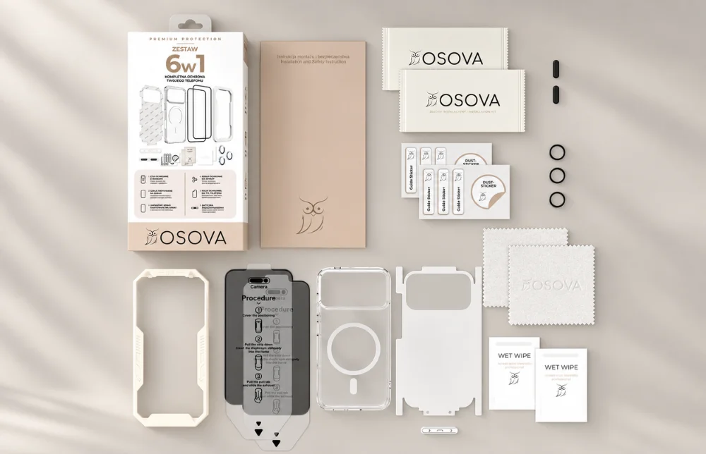 Zestaw ochronny 6w1 OSOVA do telefonu