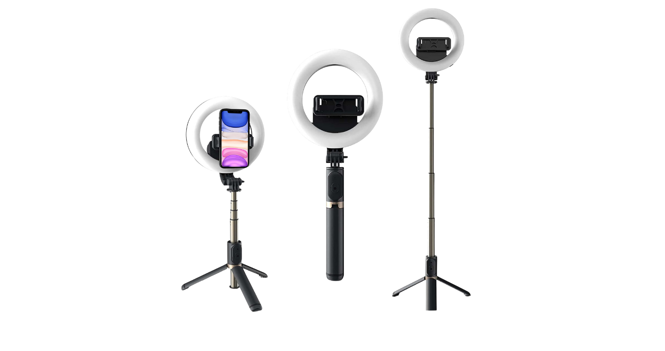 Selfie stick lampa LED