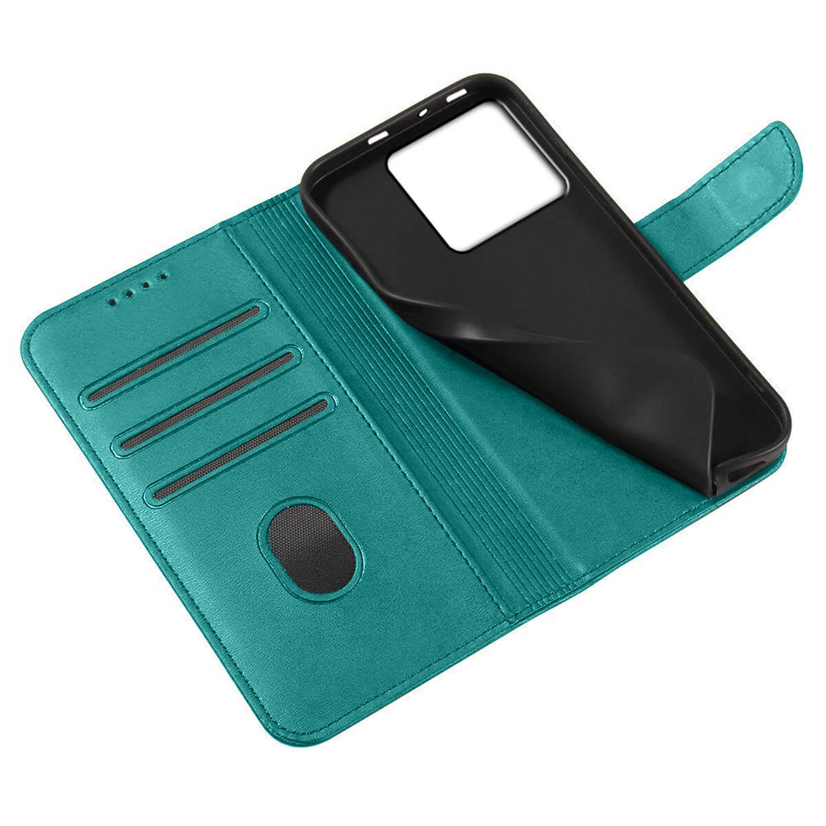 Cover Portafoglio Per Xiaomi 13T/13T Pro Antiurto - Pelle PU Rosa Con Slot Porta Carte, Supporto E Chiusura Magnetica