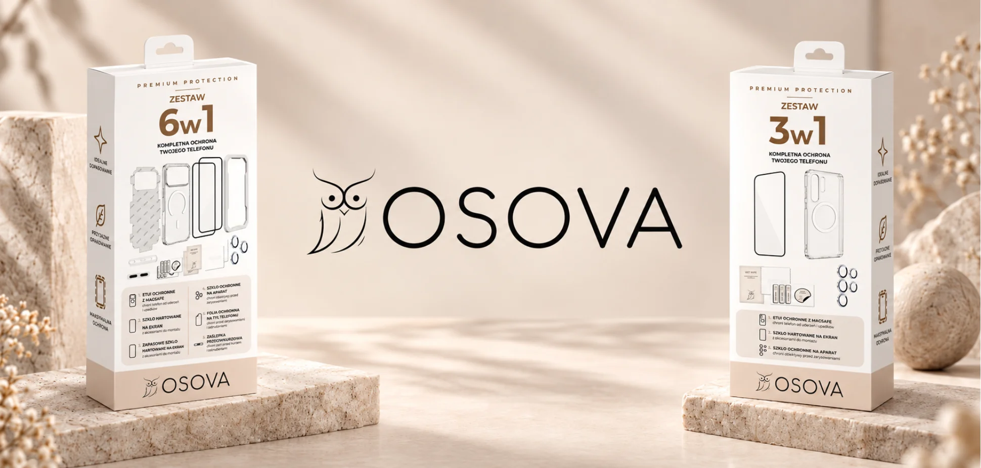 Zestaw ochronny OSOVA 3w1 i 6w1 – co zmienia w ochronie telefonu?